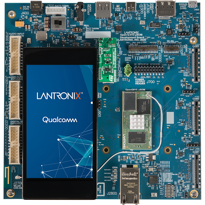 intrinsyc lantronix open q-610 micro som devkit front